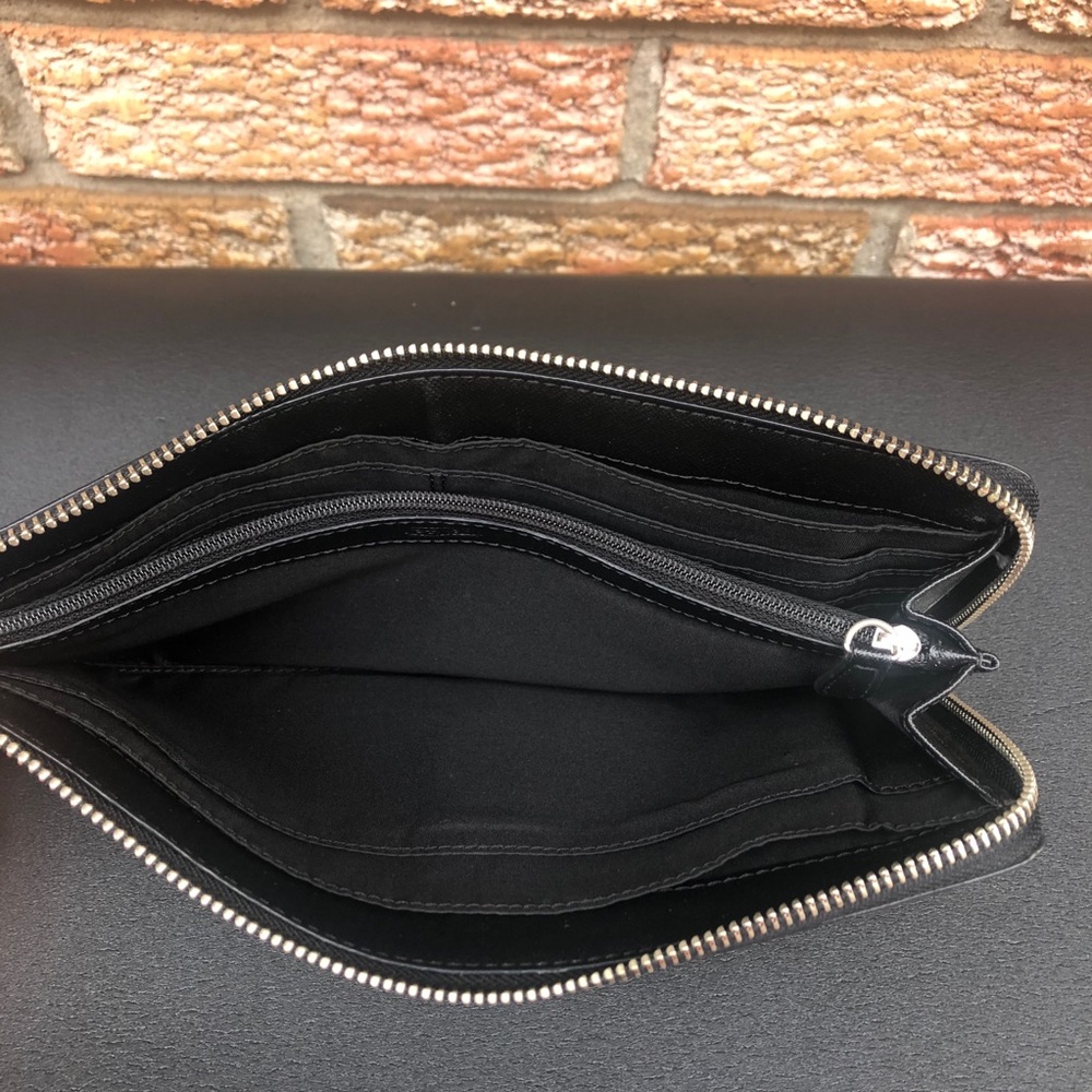 Coach Extra Large Leather Wristlet Wallet - Picture 3 of 7